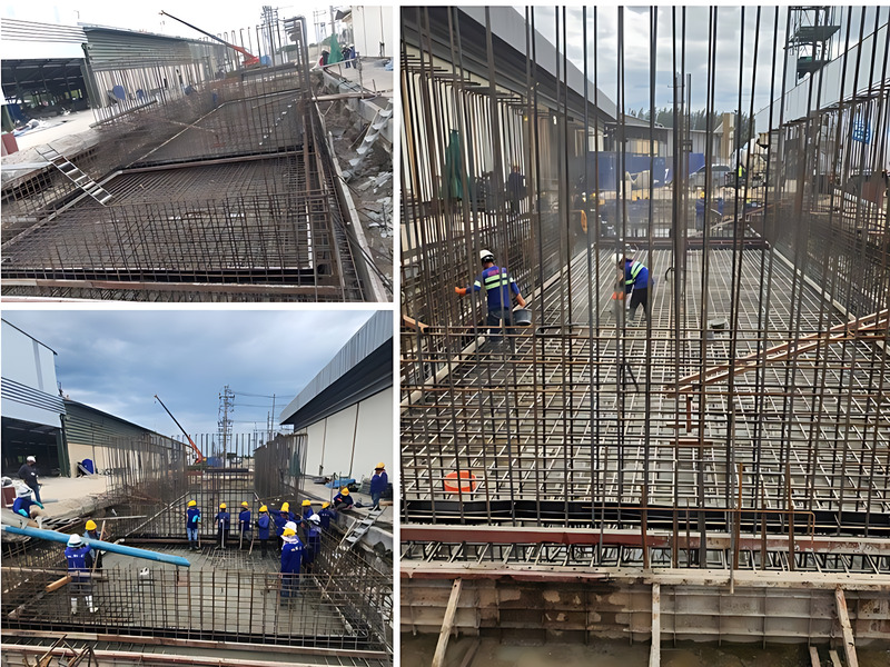 ก่อสร้างถังเก็บน้ำ  โรงงาน วนชัย - บ้านบึง จ.ชลบุรี